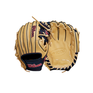 Wilson 2025 A1000 PF11 Blonde/Navy/Red 11.00" Baseball Glove WBW10257611