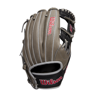 Wilson 2025 A1000 1787 Grey/Black/Red 11.75" Baseball Glove WBW1025801175