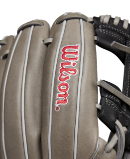 Wilson 2025 A1000 1787 Grey/Black/Red 11.75" Baseball Glove WBW1025801175