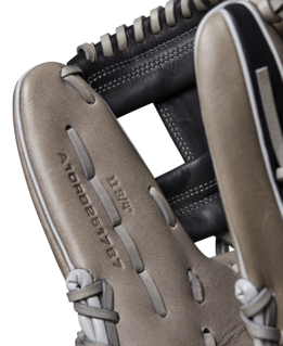 Wilson 2025 A1000 1787 Grey/Black/Red 11.75" Baseball Glove WBW1025801175