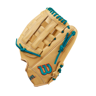 Wilson 2025 A1000 DW5 Blonde/Teal/Orange 12.00" Baseball Glove WBW10258112