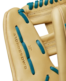 Wilson 2025 A1000 DW5 Blonde/Teal/Orange 12.00" Baseball Glove WBW10258112
