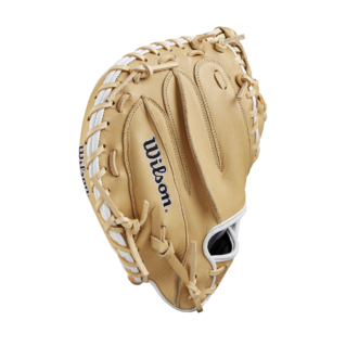 Wilson 2025 A1000 CM33 Blonde/Black/White 33.00" Baseball Catcher's Mitt WBW10258933