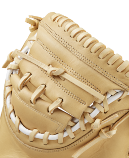 Wilson 2025 A1000 CM33 Blonde/Black/White 33.00" Baseball Catcher's Mitt WBW10258933