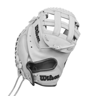 Wilson 2025 A1000FP CM33 White/Grey 33.00" Fastpitch Catcher's Mitt WBW10260033