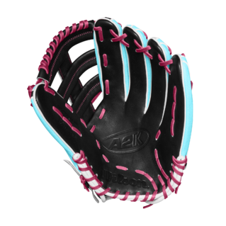 Wilson 2024 Winter A2K 1810SS Seafoam/Black 12.75" Baseball Glove WBW1026881275