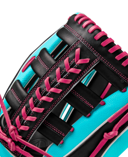 Wilson 2024 Winter A2K 1810SS Seafoam/Black 12.75" Baseball Glove WBW1026881275
