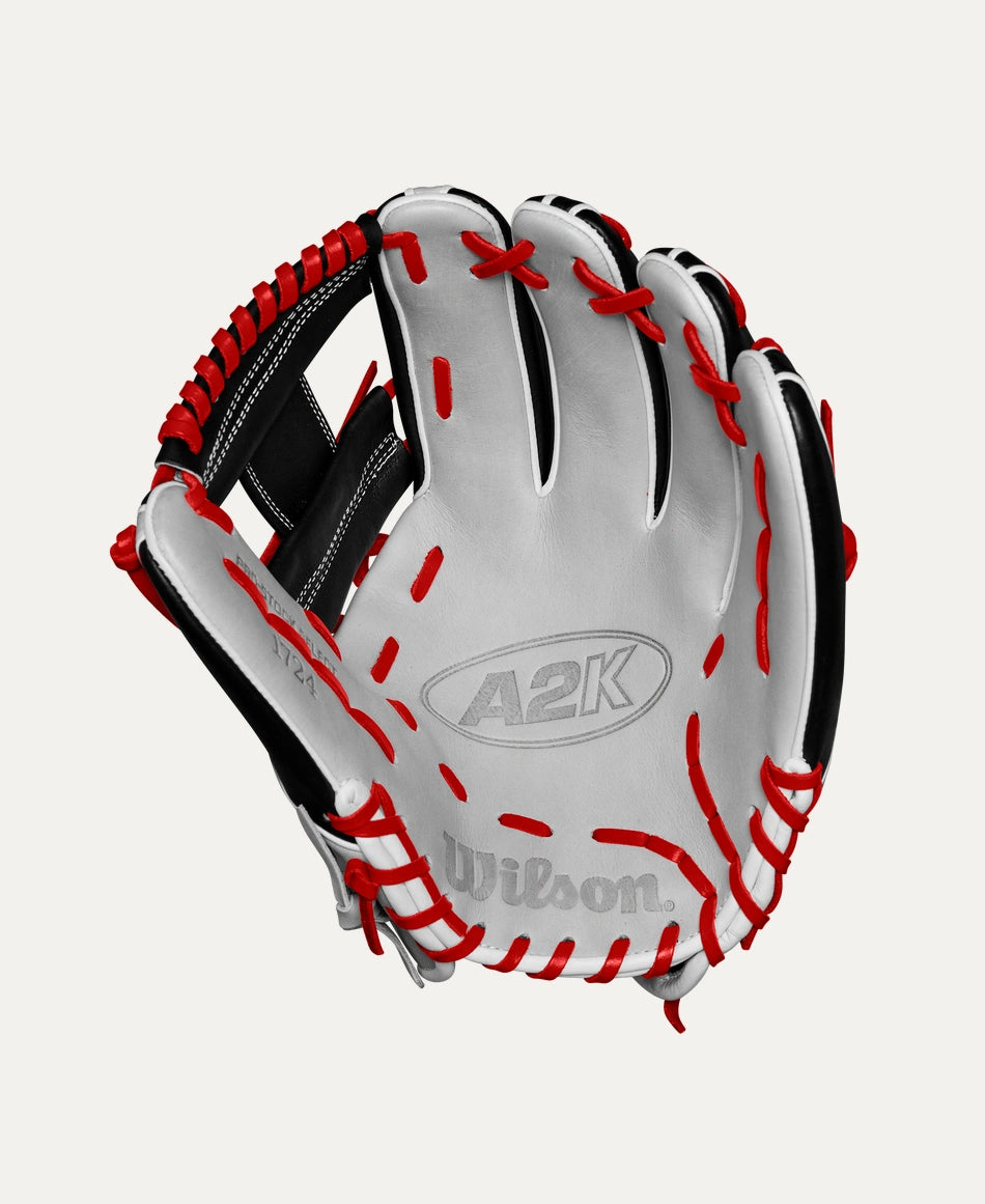 Wilson 2025 Spring A2K 1724 Silver/Black 11.75" Baseball Glove WBW1026911175