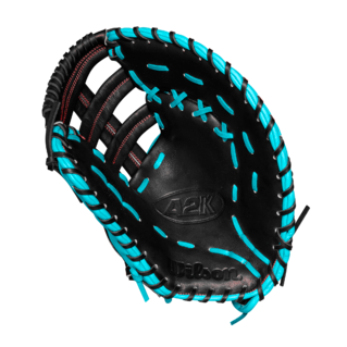 Wilson 2025 Spring A2K 1679CF Black/Teal 12.50" Baseball 1st Base Mitt WBW102751125
