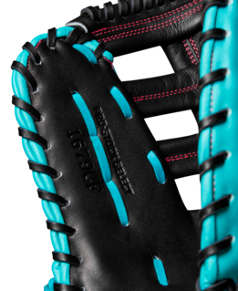Wilson 2025 Spring A2K 1679CF Black/Teal 12.50" Baseball 1st Base Mitt WBW102751125