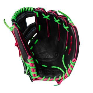 Wilson 2025 Summer A2000 1786SS Black/Neon 11.50" Baseball Glove WBW103218115