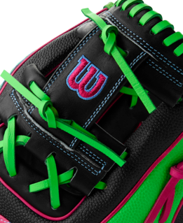 Wilson 2025 Summer A2000 1786SS Black/Neon 11.50" Baseball Glove WBW103218115
