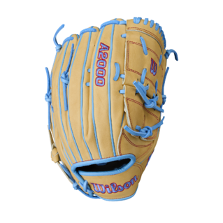 Wilson 2025 Summer A2000 B125 Blonde/Sky Blue 12.50" Baseball Glove WBW103220