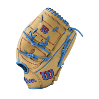 Wilson 2025 Summer A2000 B125 Blonde/Sky Blue 12.50" Baseball Glove WBW103220