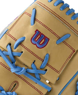 Wilson 2025 Summer A2000 B125 Blonde/Sky Blue 12.50" Baseball Glove WBW103220