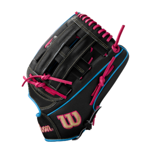 Wilson 2025 Summer A2000 1777 Black/Sky Blue 12.75" Baseball Glove WBW1032221275