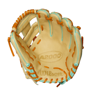 Wilson 2025 Summer A2000 DP15 Blonde/Seafoam 11.50" Baseball Glove WBW103224115