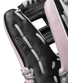 Wilson 2025 Summer A2K DW5 Black/Lavender 12.00" Baseball Glove WBW10328912