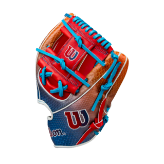 Wilson 2025 Summer A2K 1786 Red/Navy 11.50" Baseball Glove WBW103290115