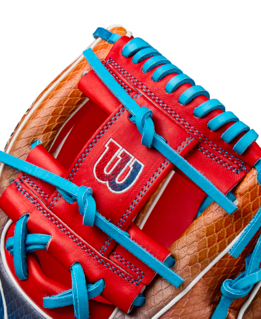 Wilson 2025 Summer A2K 1786 Red/Navy 11.50" Baseball Glove WBW103290115