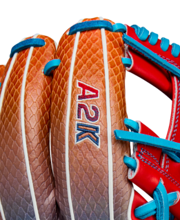 Wilson 2025 Summer A2K 1786 Red/Navy 11.50" Baseball Glove WBW103290115