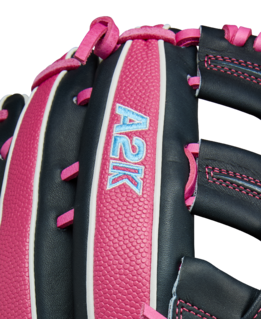 Wilson A2K 1786 Navy/Flamingo 12.50" Baseball Glove WBW103291