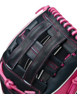 Wilson A2K 1786 Navy/Flamingo 12.50" Baseball Glove WBW103291