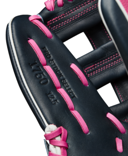 Wilson A2K 1786 Navy/Flamingo 12.50" Baseball Glove WBW103291