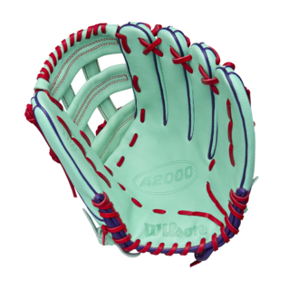Wilson 2025 Fall A2000 1750 Seafoam/Purple 12.50" Baseball Glove WBW103455125
