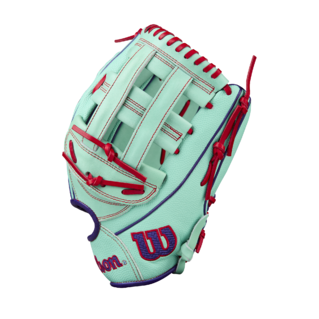 Wilson 2025 Fall A2000 1750 Seafoam/Purple 12.50" Baseball Glove WBW103455125