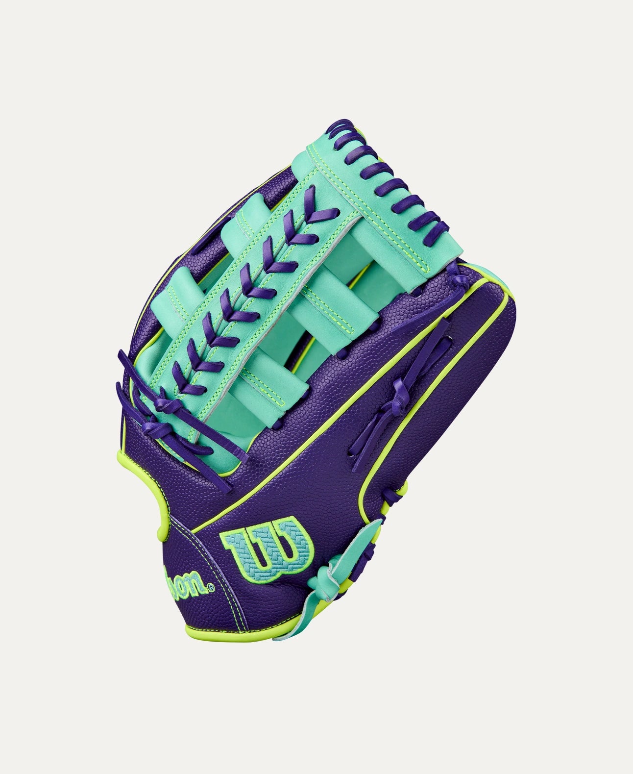 Wilson 2025 Fall A2000 1810SS Purple/Seafoam 12.75" Baseball Glove WBW1034571275