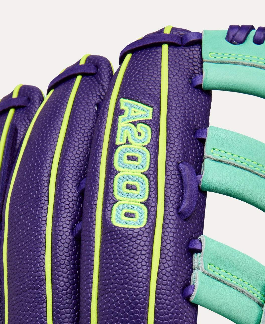 Wilson 2025 Fall A2000 1810SS Purple/Seafoam 12.75" Baseball Glove WBW1034571275