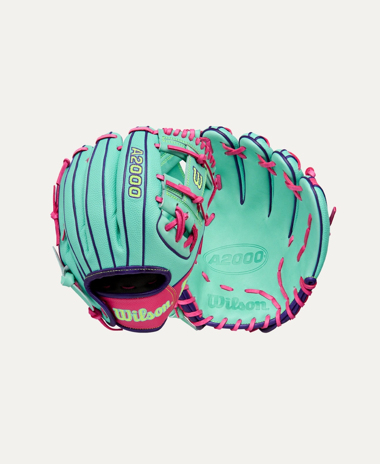 Wilson 2025 Fall A2000 DP15SS Seafoam/O 11.50" Baseball Glove WBW103461115