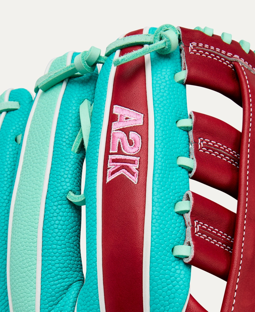 Wilson 2025 Fall A2K MY7SS Teal/Seafoam/Red 12.50" Baseball Glove WBW103474125
