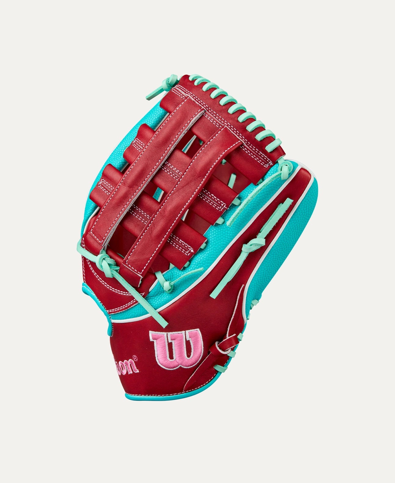 Wilson 2025 Fall A2K MY7SS Teal/Seafoam/Red 12.50" Baseball Glove WBW103474125