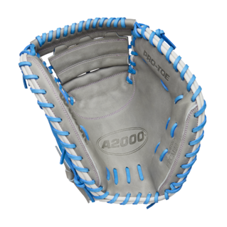 Wilson 2025 Fall A2000FP FPCM23 Sky Blue/Gy 34.00" Fastpitch Catcher's Mitt WBW10349134