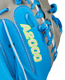 Wilson 2025 Fall A2000FP FPCM23 Sky Blue/Gy 34.00" Fastpitch Catcher's Mitt WBW10349134