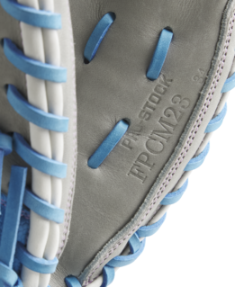 Wilson 2025 Fall A2000FP FPCM23 Sky Blue/Gy 34.00" Fastpitch Catcher's Mitt WBW10349134