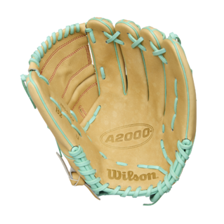 Wilson 2025 Fall A2000 B2 Blonde/Seafoam 12.00" Baseball Glove WBW10349