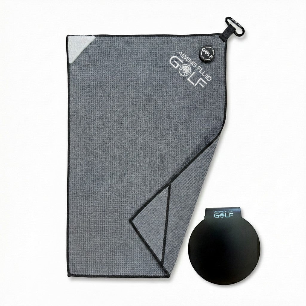 Stubby Magnetic Golf Towel + Landing Pad System