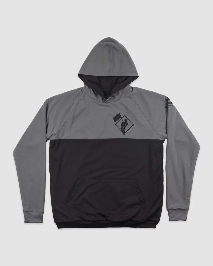 Baseballism - Classic Double Play Reversible Hoodie - Black/Grey