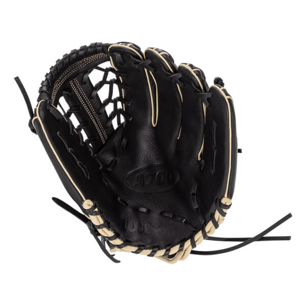 Wilson A700 Black/Blonde 12" Baseball Glove WBW10142812