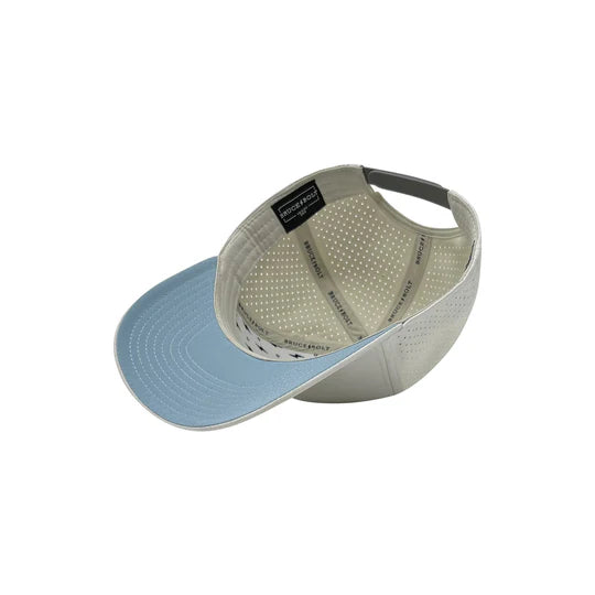 Bruce Bolt Classic 6-Panel Snapback Hat - White w/ Black Bolt