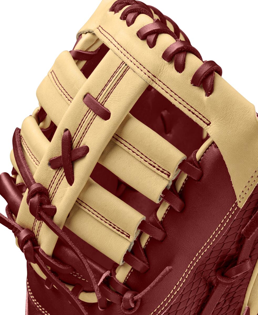 Wilson 2024 Fall A2K 1679 Red/Blonde 12.50" Baseball 1st Base Mitt WBW102684125