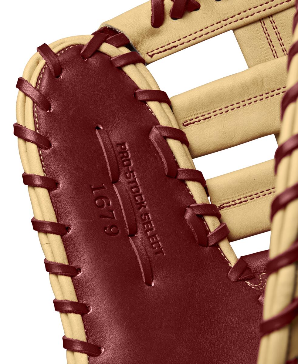 Wilson 2024 Fall A2K 1679 Red/Blonde 12.50" Baseball 1st Base Mitt WBW102684125