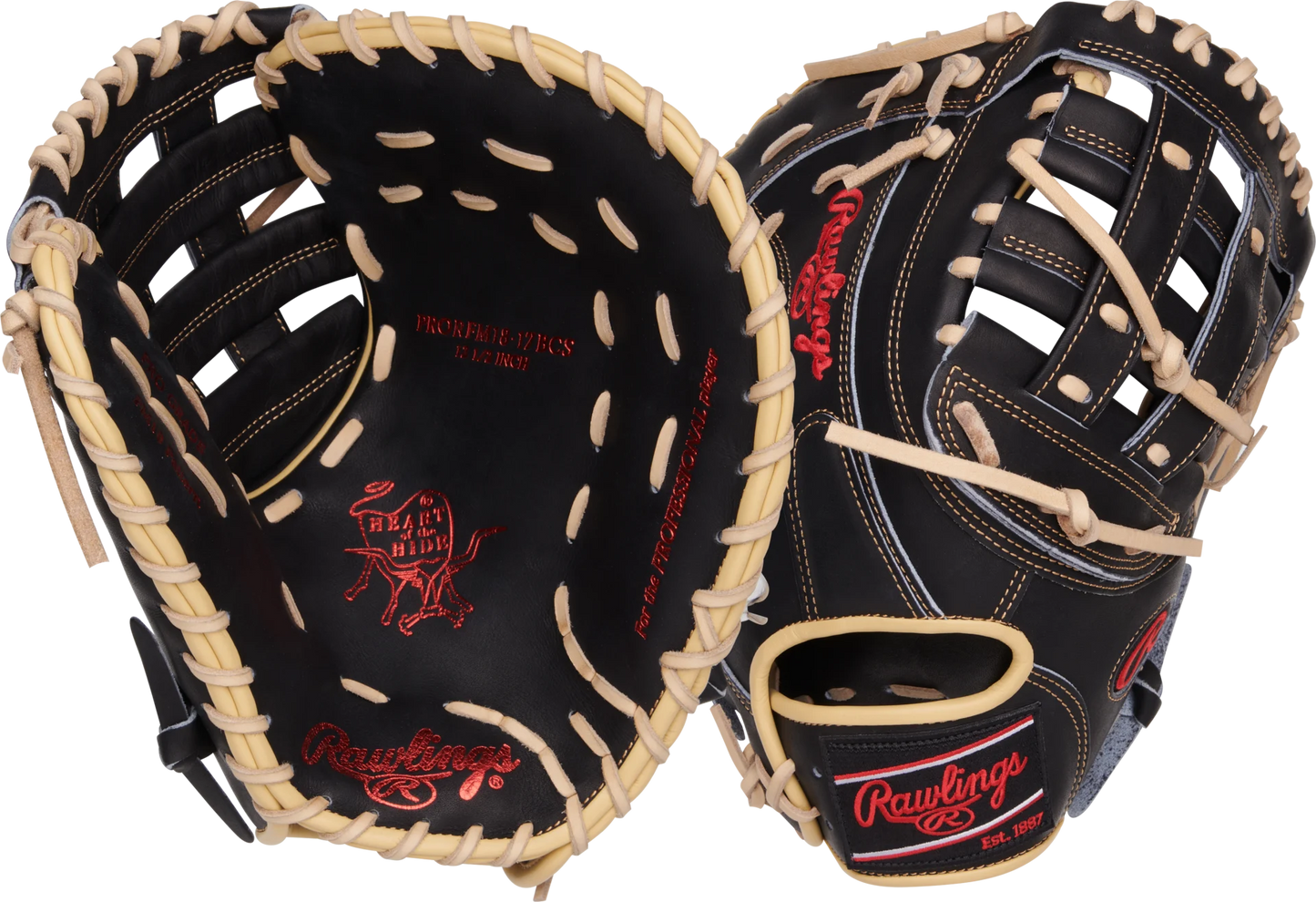RAWLINGS HEART OF THE HIDE SERIES FIRST BASE MITT 12.5-INCH BASEBALL GLOVE