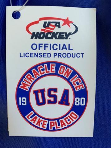 USA Hockey Adult Miracle on Ice 1980 Team Jersey Authentic Navy Tee