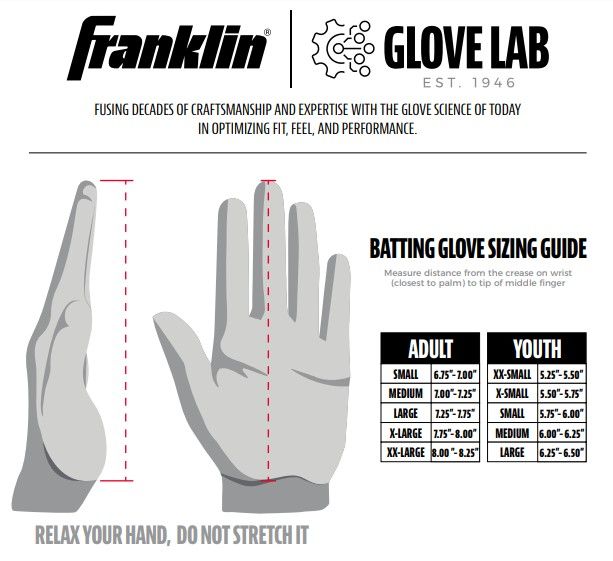 Franklin 2nd-Skinz Adult Batting Gloves