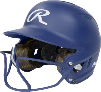 Rawlings Mach Hi-Viz Matte Softball Batting Helmet with Facemask