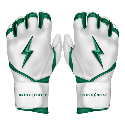 Bruce Bolt Premium Pro Chrome Series Long Cuff Batting Gloves